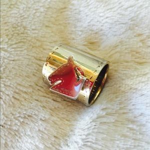 Authentic Hermes horse scarf ring Tete de Cheval